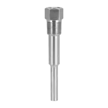 Thermowell - Threaded (.260" - .260" bore, for 1/4" dia. Element, 304 Stainless (std), Stepped Shank (std), 3/4" NPT (std), Standard Well (no lag))
