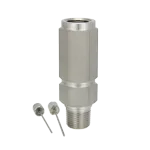 [PXS0-22-B-PXS0-22-B-PXS0-22-B-PXS0-22-B] Snubber (Long Orifice Piston Type) (1/4" NPT Male, Brass)