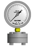 [A] Seal To Gauge Connector (Armored Capillary, 2mm, Threaded to Seal)