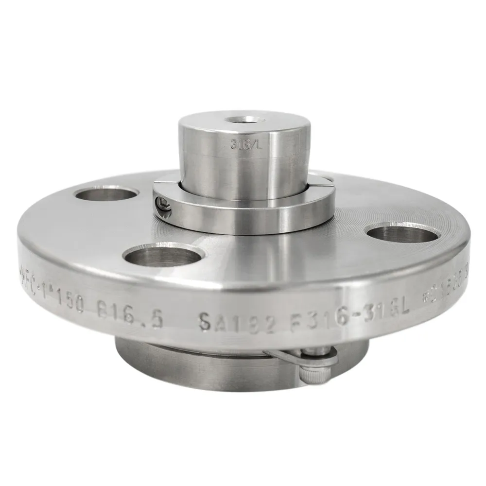 [2.2" Diaphragm-2-5-2-R-0-1-S-S-S-K-DTD-AS-2.2"] Flanged Offline Welded Diaphragm Seal (W5, Stud Mount Style, No Flush Port, 1/2" Female NPT, Raised Face, 1/2" ANSI, 150#, 316/316L SS, 316L SS, 316/316L SS, Klinger C-4401, Direct Mount, Threaded, Silicone DC200)